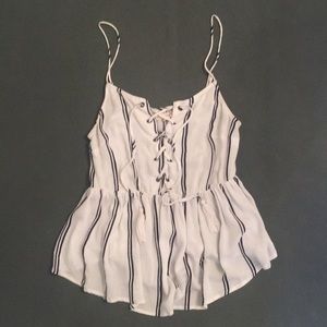 PacSun lace up tank top